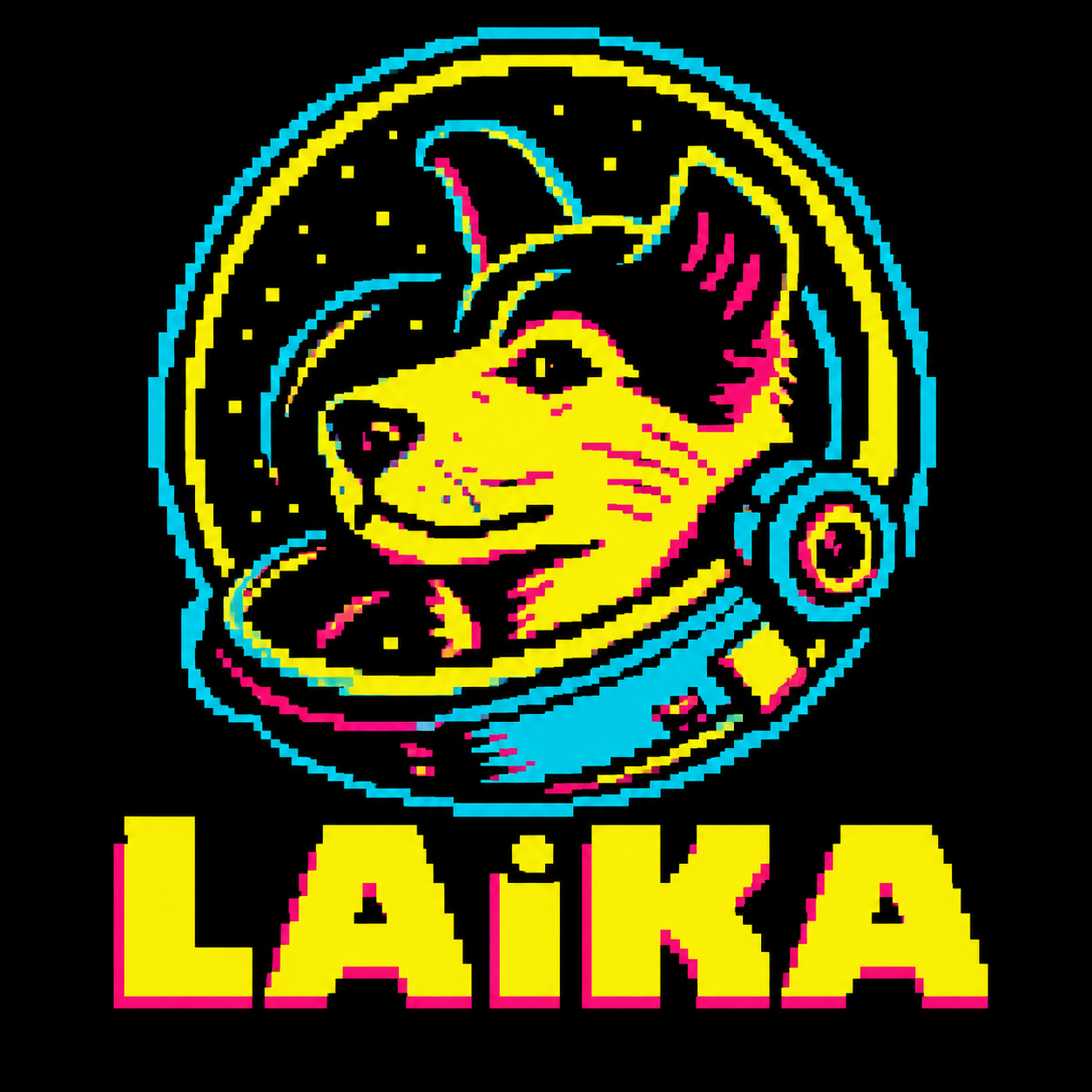 LAIKA JR space dog logo